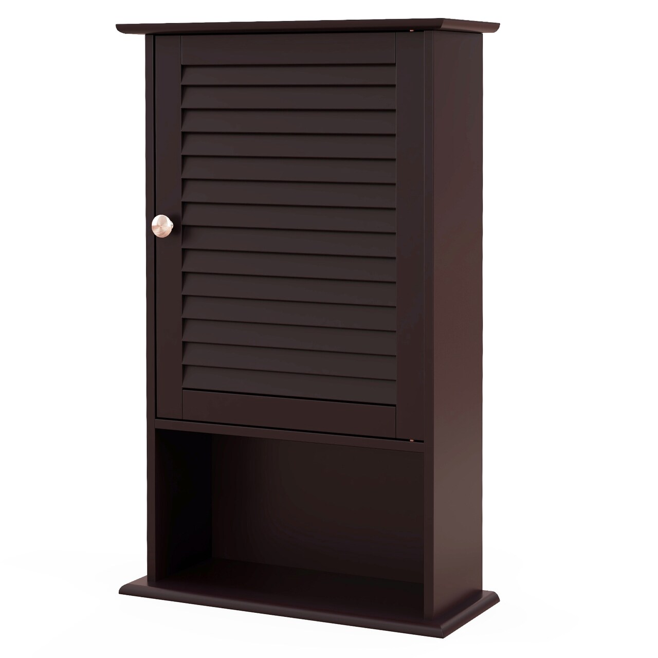 Bathroom Wall Mount Storage Cabinet Single Door with Height Adjustable Shelf for Home Storage